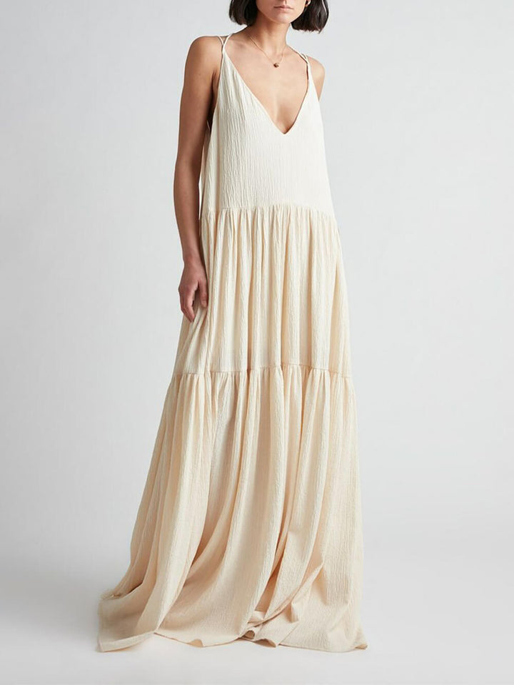 Heide - Robe longue à bretelles amovibles
