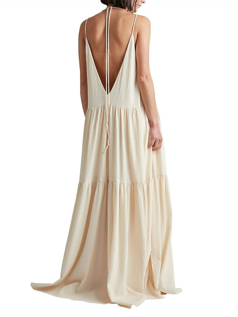Heide - Robe longue à bretelles amovibles