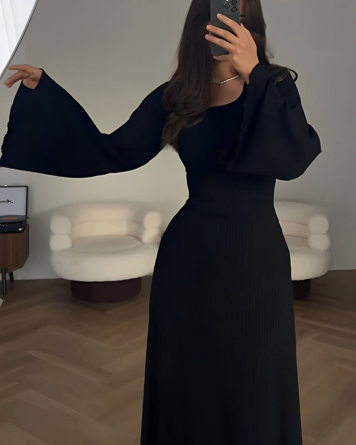 Gabriella - Robe longue en maille élégante