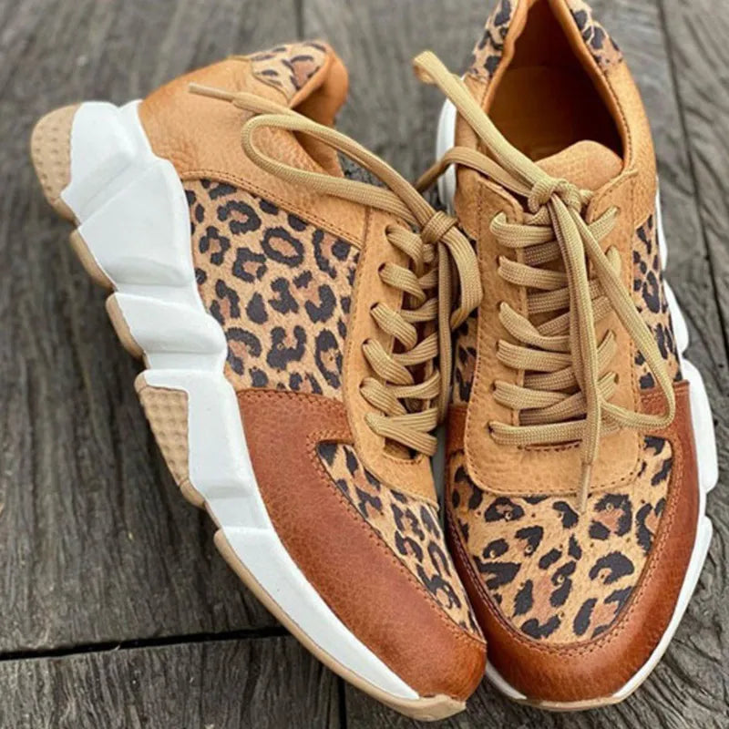 Crissa - Chaussures léopard confortables