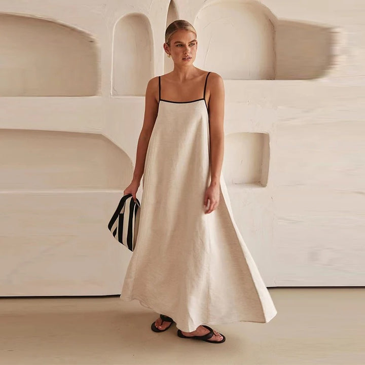 Eunice - Robe longue à bretelles
