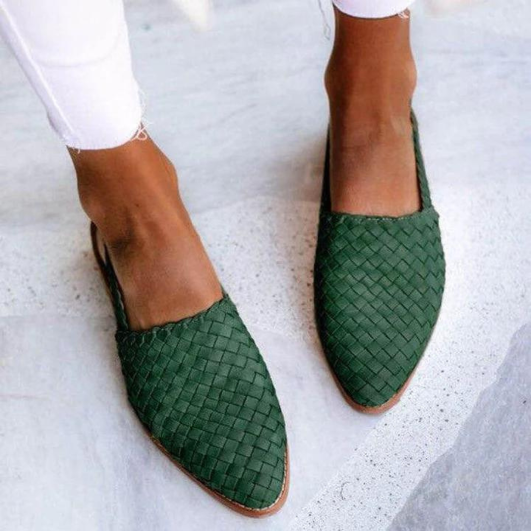 Ariana - Sandales plates faites main