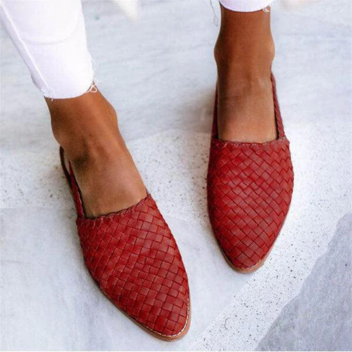 Ariana - Sandales plates faites main