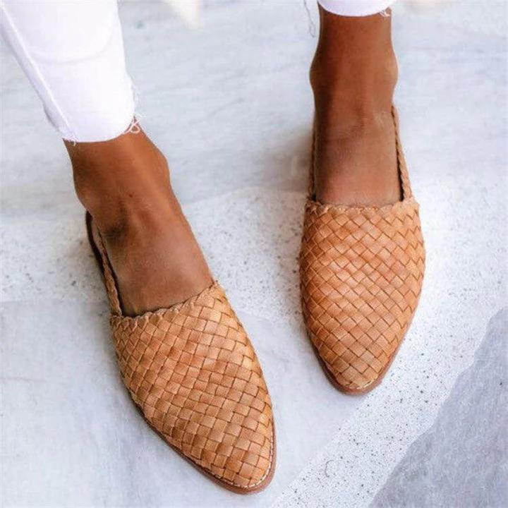 Ariana - Sandales plates faites main