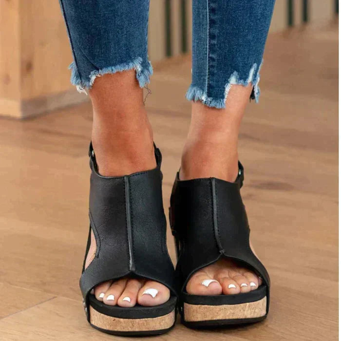 Nicole - Sandales compensées stylées