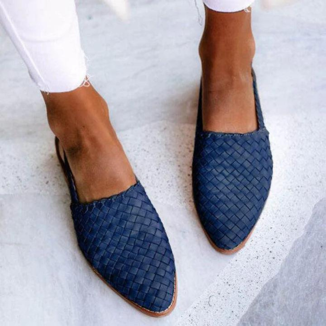 Ariana - Sandales plates faites main