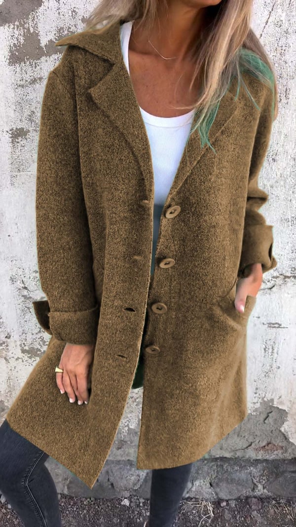 Carole - Manteau casual droit
