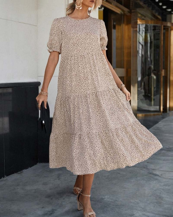 Marie - Robe à manches bouffantes