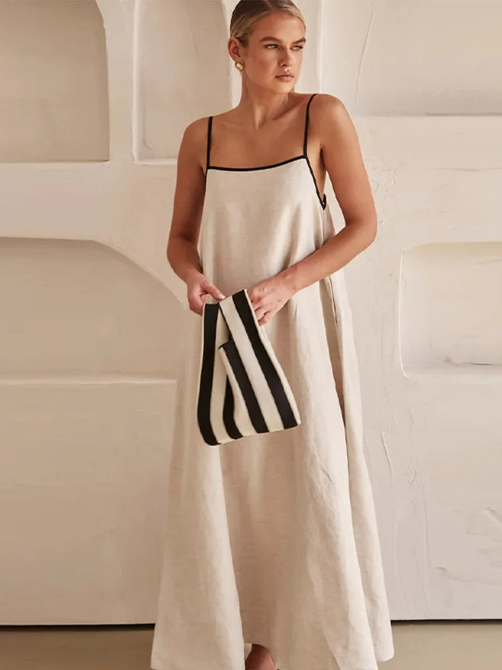 Eunice - Robe longue à bretelles