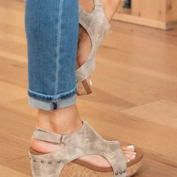Nicole - Sandales compensées stylées