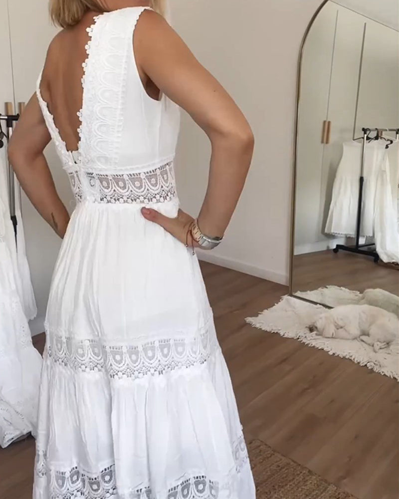 Clarisa - Robe à col en V