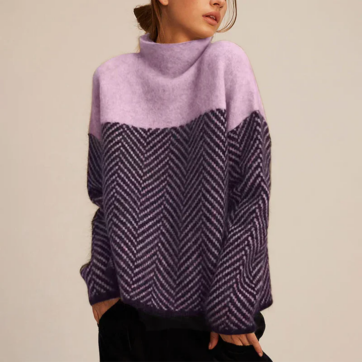 MIRA | Pull décontracté à col roulé