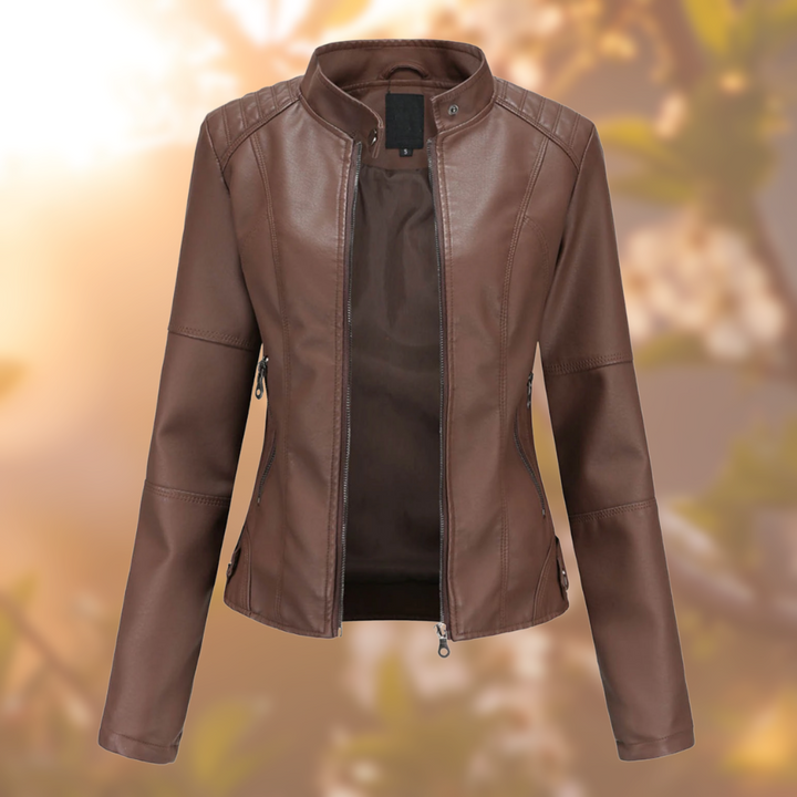 Amora - Veste en cuir élégante