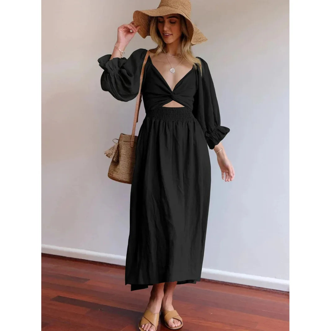 Kyara - Robe à manches volantées