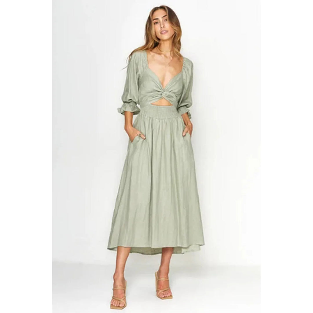 Kyara - Robe à manches volantées