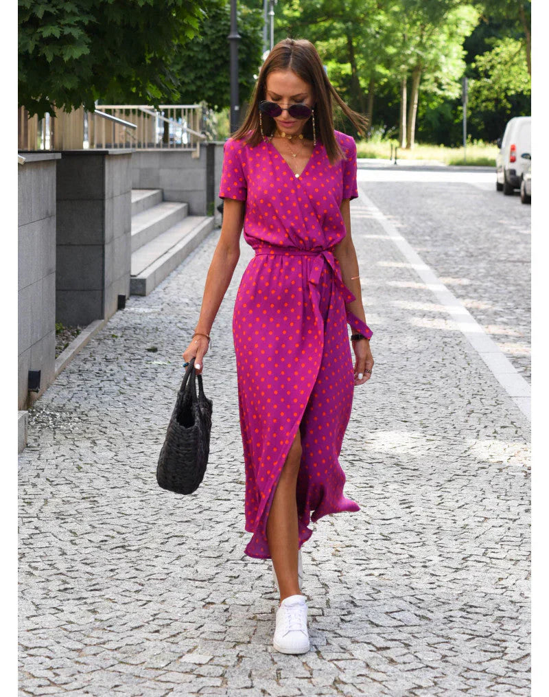 Suzanne - Robe élégante à col en V