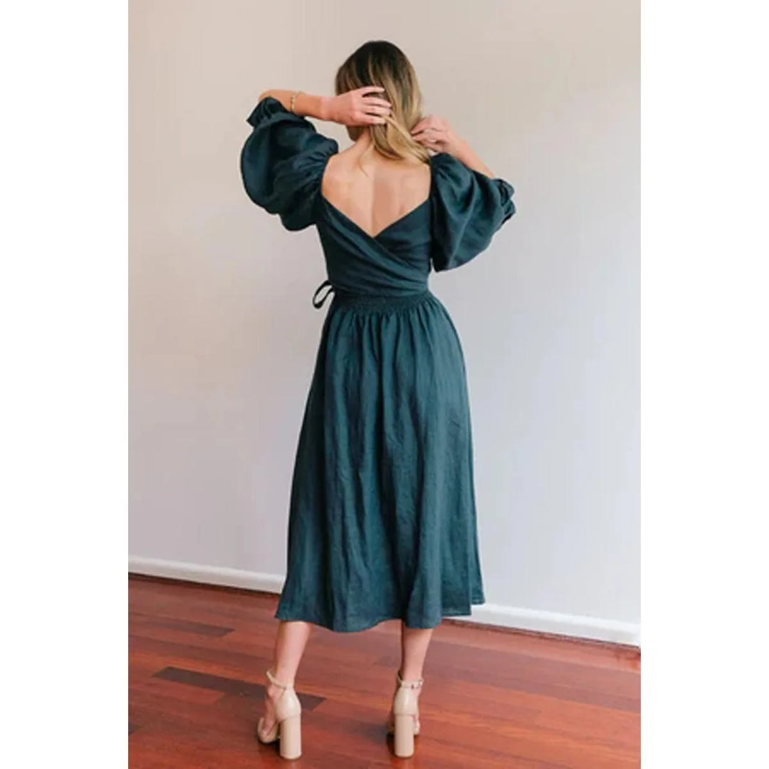 Kyara - Robe à manches volantées