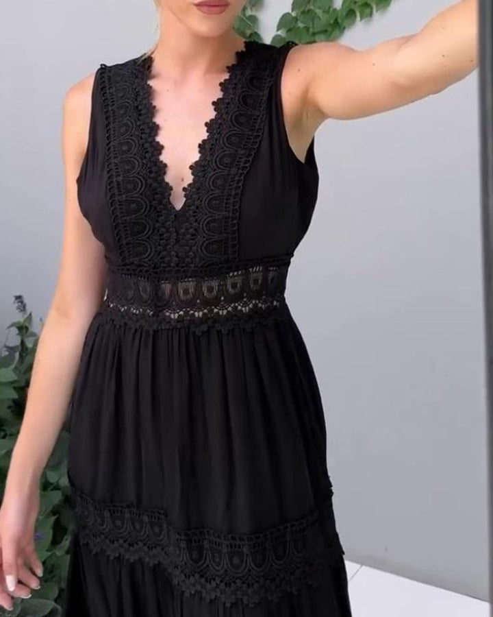 Clarisa - Robe à col en V
