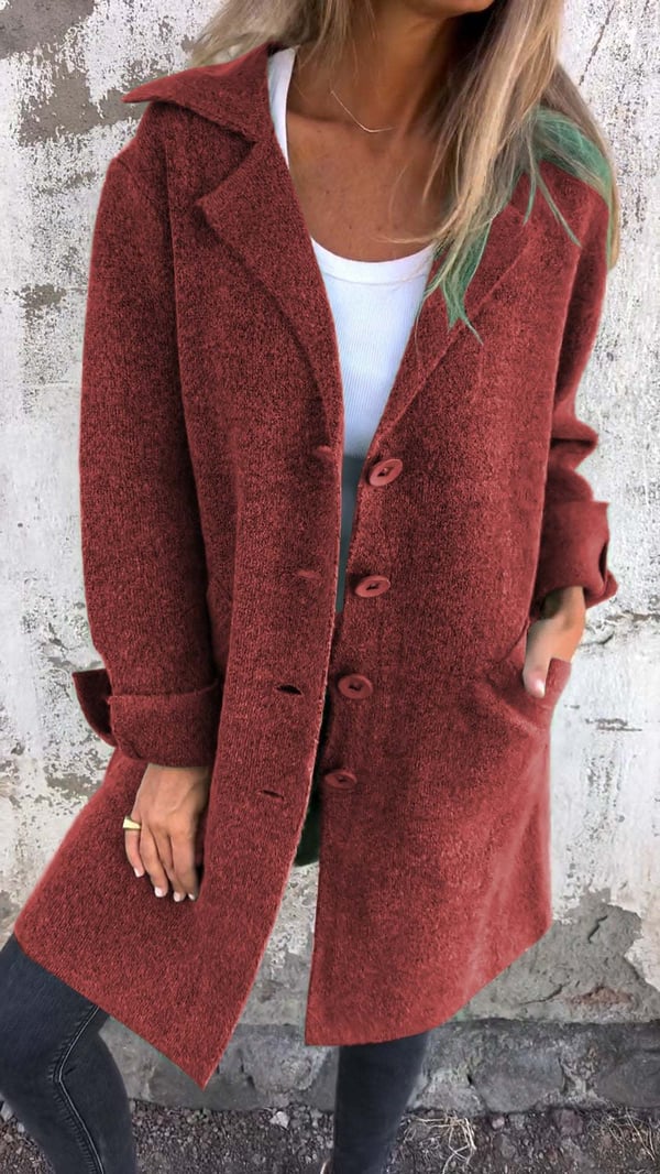 Carole - Manteau casual droit