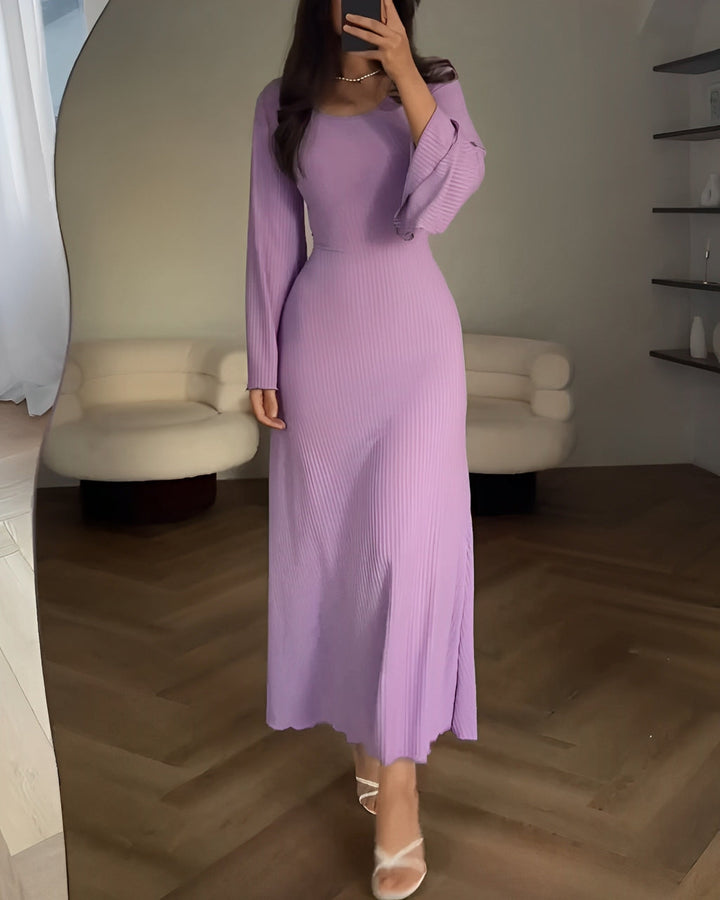 Gabriella - Robe longue en maille élégante