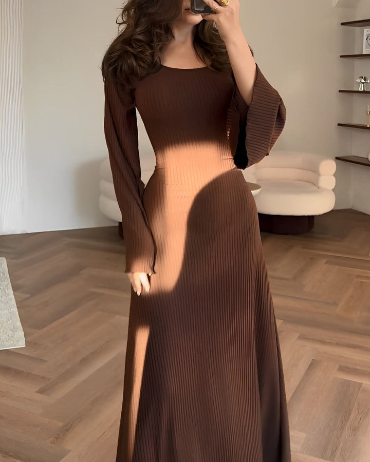 Gabriella - Robe longue en maille élégante