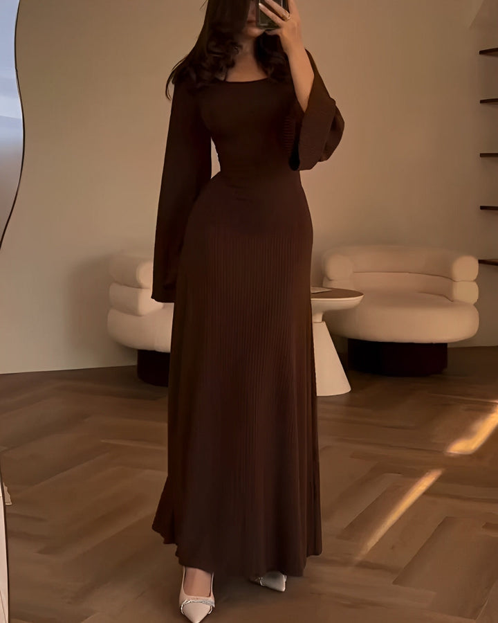 Gabriella - Robe longue en maille élégante