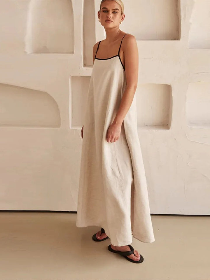 Eunice - Robe longue à bretelles