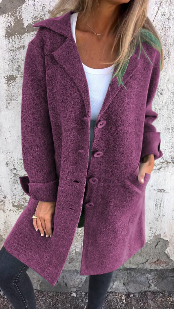 Carole - Manteau casual droit