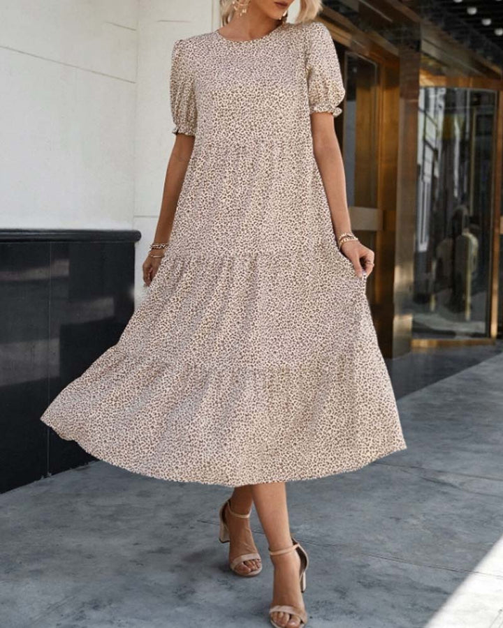 Marie - Robe à manches bouffantes