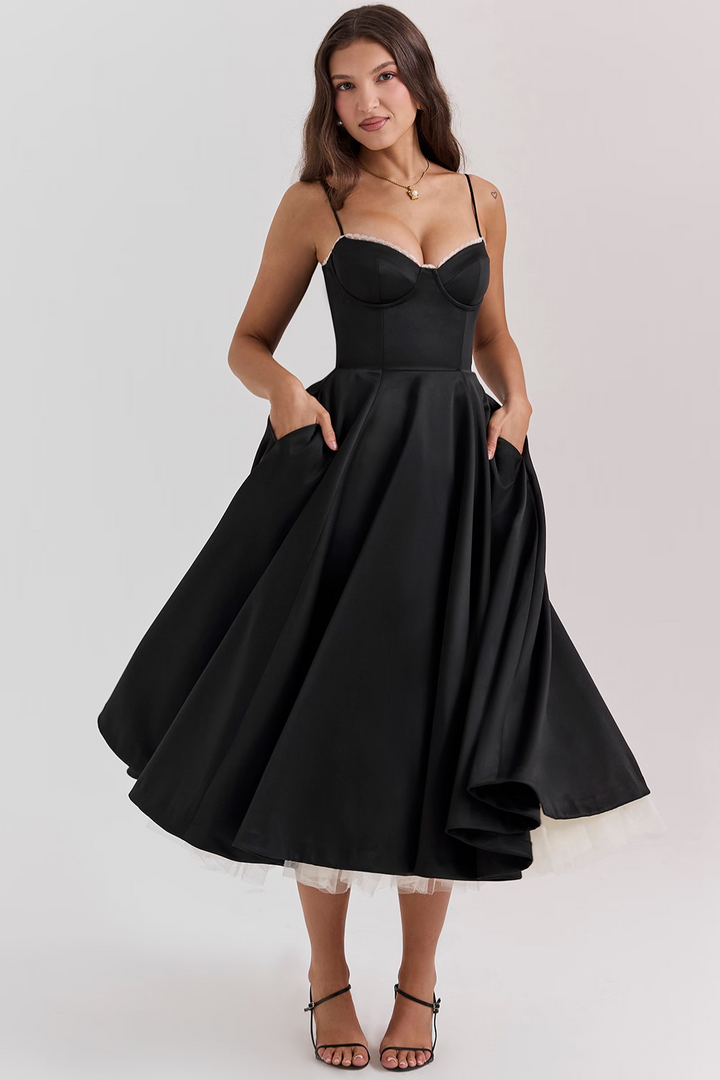 Louane - Robe midi double épaisseur