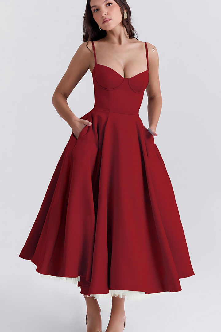 Louane - Robe midi double épaisseur