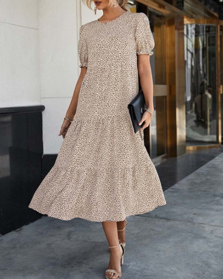 Marie - Robe à manches bouffantes