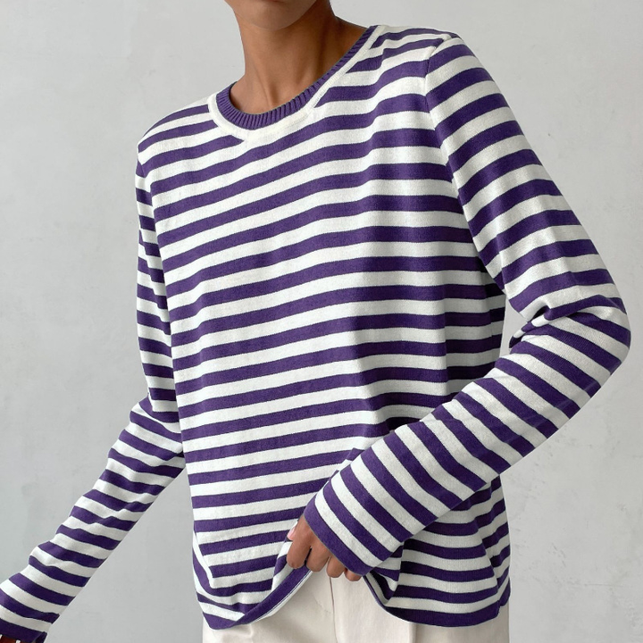 Nicole - Élégant pull rayé