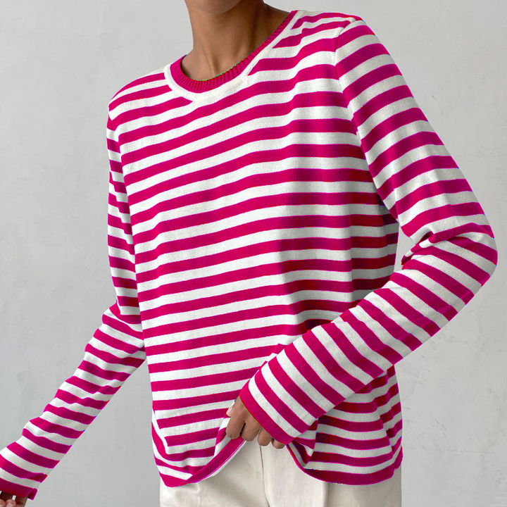 Nicole - Élégant pull rayé