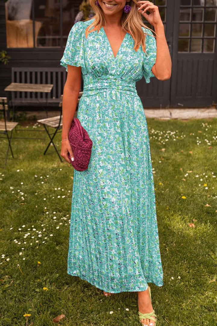 Pauline - Robe longue à fleurs