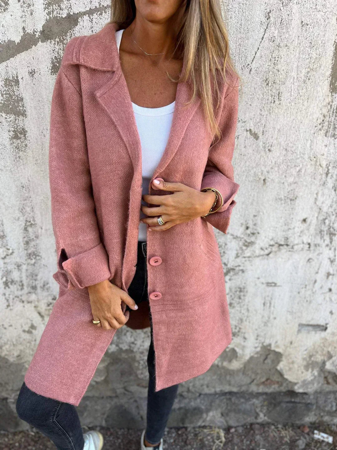 Carole - Manteau casual droit